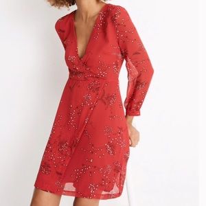 NWT Madewell red floral dress size 2